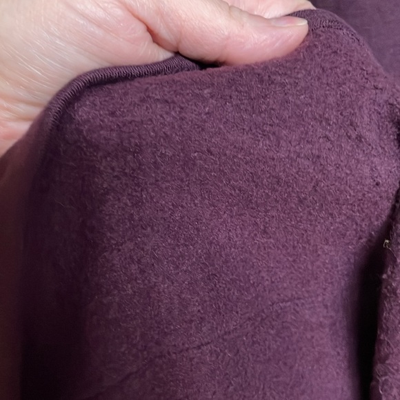 Xersion size Large Super Soft Maroon Hooded Tunic Length Sweatshirt with Pockets - Picture 7 of 10